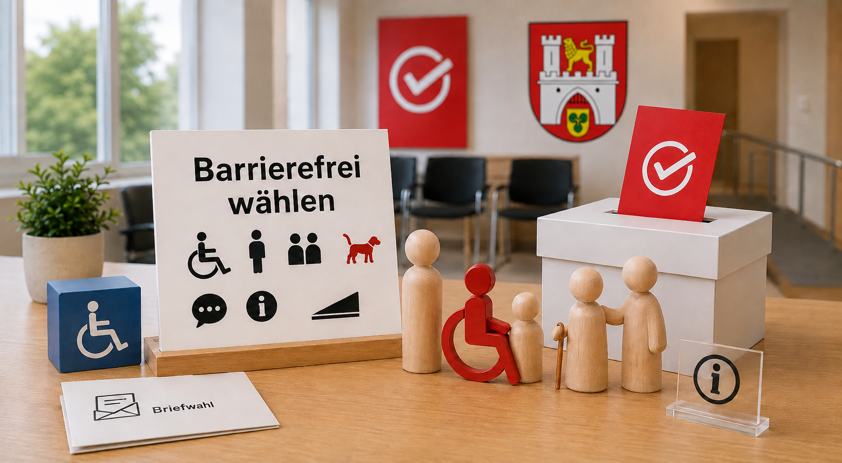 Barrierefreie Stimmabgabe bei der Kommunalwahl Hannover 2026 mit Informationen für Menschen mit Behinderung in Hannover-Südwest