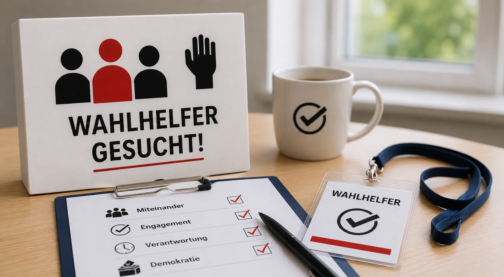 Ehrenamtliche Wahlhelfer bei der Kommunalwahl Hannover 2026 unterstützen in Wahllokalen und bei der Briefwahlauszählung in der Landeshauptstadt Hannover.