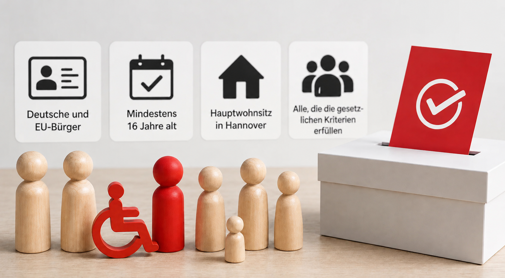 Wahlberechtigte aus Ricklingen, Oberricklingen, Mühlenberg, Wettbergen und Bornum informieren sich über das Wahlrecht bei der Kommunalwahl Hannover 2026.